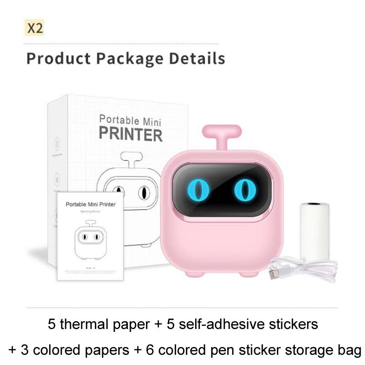 Portable Mini Thermal High Definition Student Wrong Title Photo Printer(Green 16pcs /Set) by buy2fix