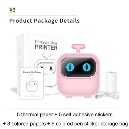 Portable Mini Thermal High Definition Student Wrong Title Photo Printer(Green 16pcs /Set) by buy2fix