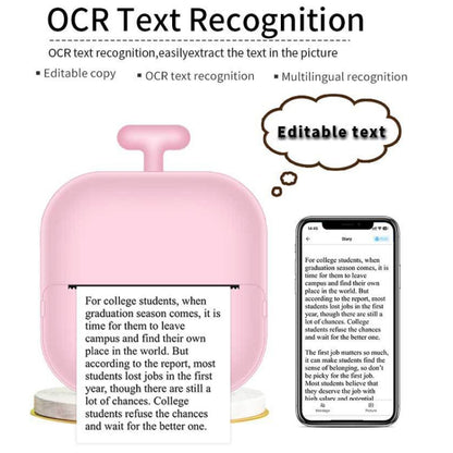 Portable Mini Thermal High Definition Student Wrong Title Photo Printer(Green 16pcs /Set) by buy2fix