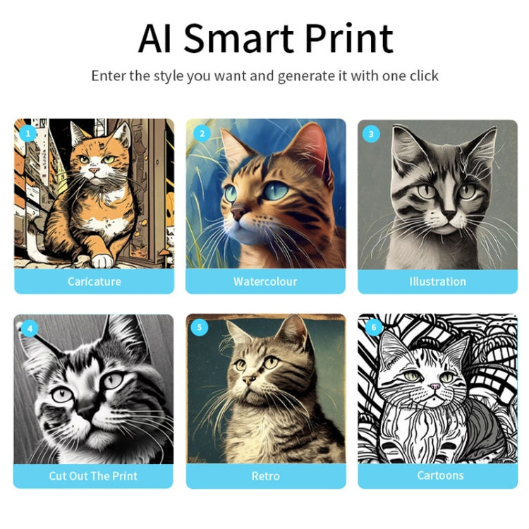 Portable Mini Thermal High Definition Student Wrong Title Photo Printer(Green 16pcs /Set) by buy2fix