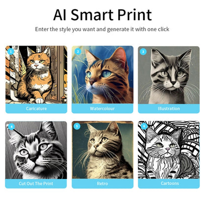 Portable Mini Thermal High Definition Student Wrong Title Photo Printer(Pink 16pcs /Set) by buy2fix