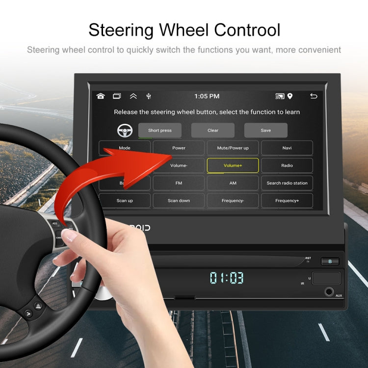 2+64G 7-Inch Single Din Android 10.0 Carplay Screen With GPS Navigation/Bluetooth/Mirror Link/DVR Input, Spec: With 4-light Camera by buy2fix
