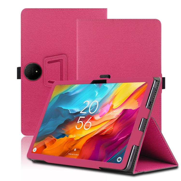 For TCL Nxtpaper 14 14.3-Inch Skin Texture All Inclusive Leather Tablet Case(Rose Red) - Others by buy2fix | Online Shopping UK | buy2fix