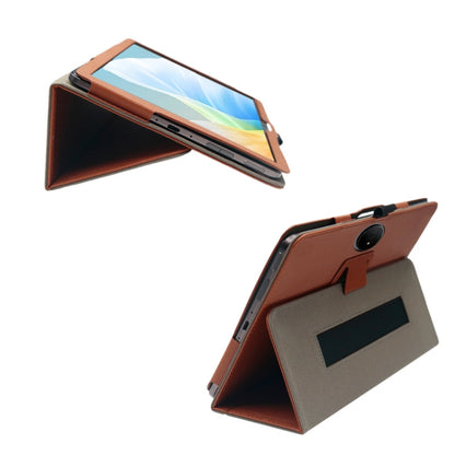 For TCL Nxtpaper 14 14.3-Inch Skin Texture All Inclusive Leather Tablet Case(Dark Brown) - Others by buy2fix | Online Shopping UK | buy2fix