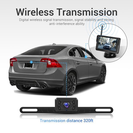 4.3-inch Car Reversing Camera & Monitor Set Rear View Dash Cam Standard by buy2fix