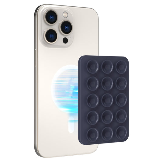 AhaStyle CY202 Suction Cup Magnetic Phone Holder Silicone Adhesive Mirror Sticker(Dark Blue) - Hand-Sticking Bracket by AhaStyle | Online Shopping UK | buy2fix