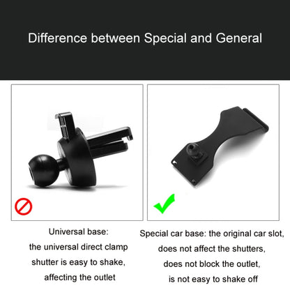 For Mercedes-Benz Mobile Phone Holder Car Air Outlet Base, Model: 15-19 GLE Sticker/16-19 GLS by buy2fix