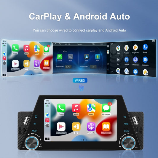 5-inch Single Din Car Multimedia Player Supports Mirror Link/Steering Wheel Control Standard Version by buy2fix