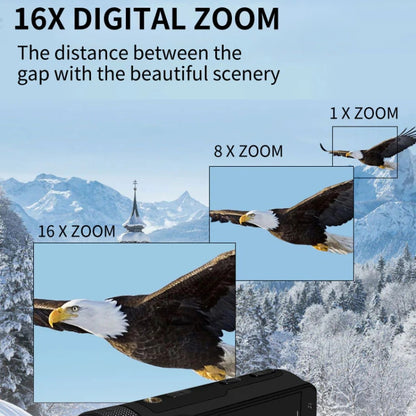 16MP 16X Digital Zoom Vlogging Camera Video Camcorder with 2.4 Inch Flip Screen, Spec: Standard UK Plug - Video Cameras by buy2fix | Online Shopping UK | buy2fix