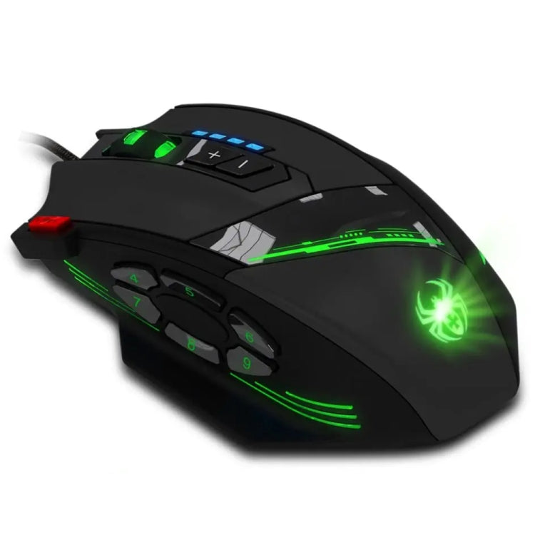 ZELOTES C12 12-buttons Ergonomic Programming Custom Gaming Wired Mouse(Black) by ZELOTES