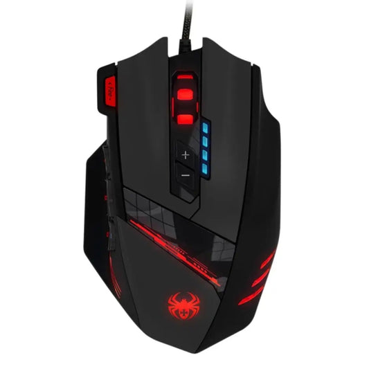 ZELOTES C12 12-buttons Ergonomic Programming Custom Gaming Wired Mouse(Black) by ZELOTES
