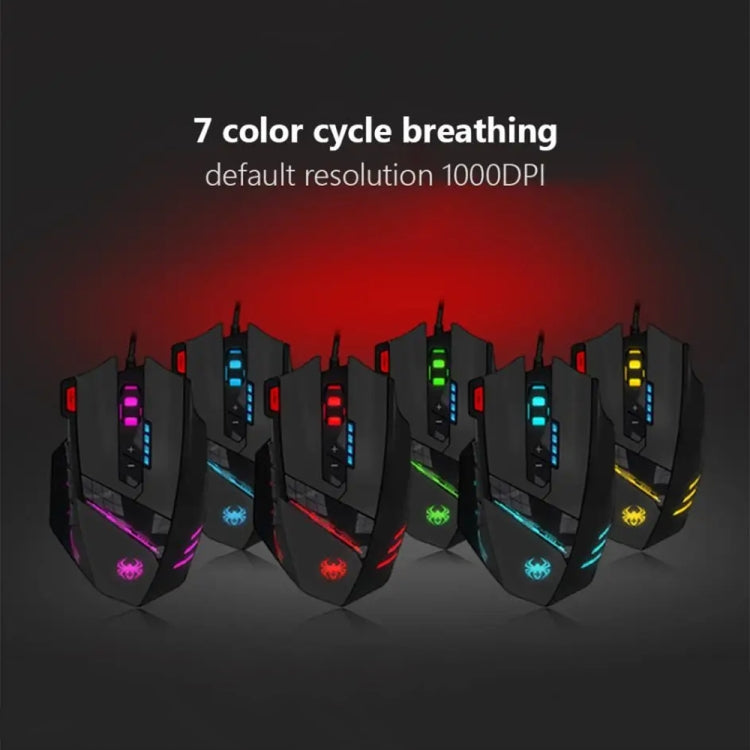 ZELOTES C12 12-buttons Ergonomic Programming Custom Gaming Wired Mouse(Black) by ZELOTES