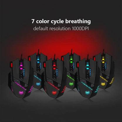 ZELOTES C12 12-buttons Ergonomic Programming Custom Gaming Wired Mouse(Black) by ZELOTES