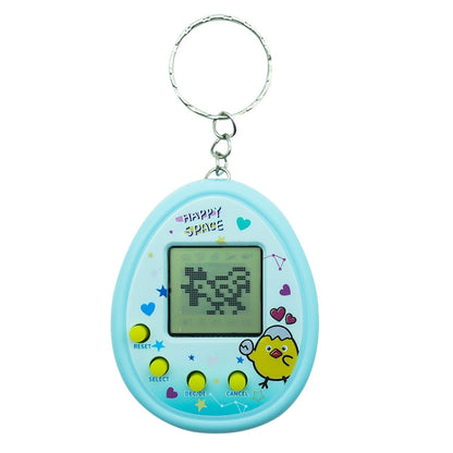 Electronic Pet Game Toy Feed Genie Nostalgic Virtual Cyber Digital Game Keychain Toy For Kids, Style: Chick (Blue) - Electronic Pets by buy2fix | Online Shopping UK | buy2fix
