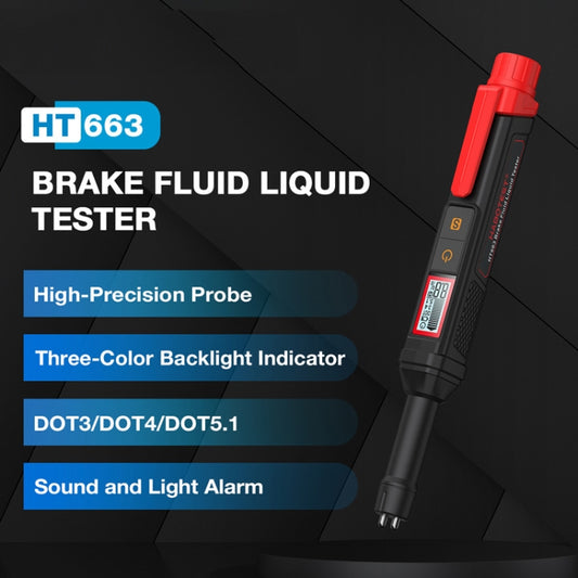 HABOTEST HT663 Motorcycle Vehicle Brake Fluid Moisture Detection Pen by HABOTEST