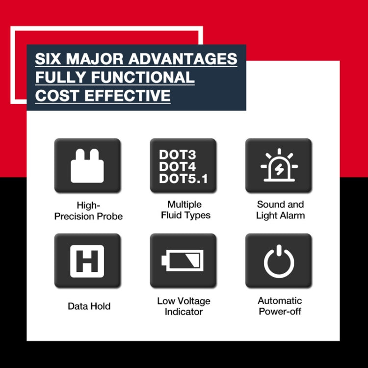 HABOTEST HT663 Motorcycle Vehicle Brake Fluid Moisture Detection Pen by HABOTEST