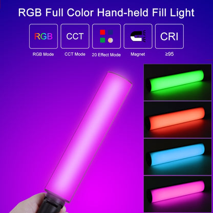 VLOGLITE W200RGB Full Colorful Handheld Fill Light Stick Live Photography Ambient Light Outdoor Lighting -  by VLOGLITE | Online Shopping UK | buy2fix