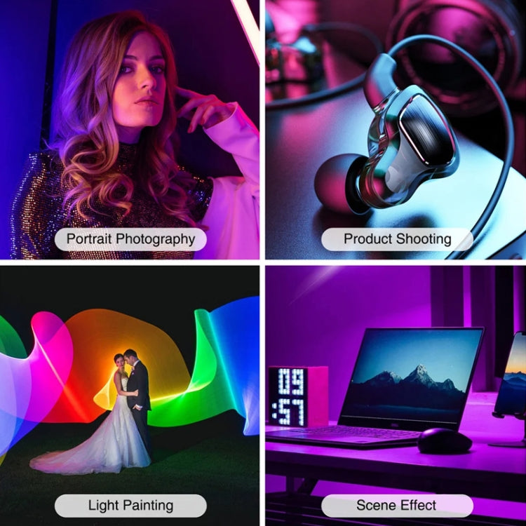 VLOGLITE W200RGB Full Colorful Handheld Fill Light Stick Live Photography Ambient Light Outdoor Lighting -  by VLOGLITE | Online Shopping UK | buy2fix