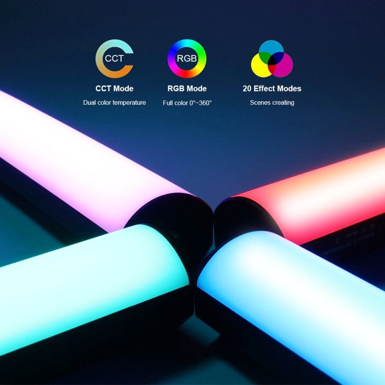 VLOGLITE W200RGB Full Colorful Handheld Fill Light Stick Live Photography Ambient Light Outdoor Lighting -  by VLOGLITE | Online Shopping UK | buy2fix