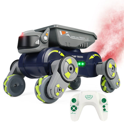 Eight Wheel Stunt Robot Dog Smart Gesture Sensor RC Kids Toy Car With Lights Music Spray Car, Style: Green Single RC - RC Cars by buy2fix | Online Shopping UK | buy2fix