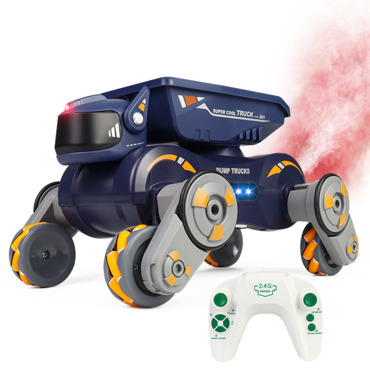 Eight Wheel Stunt Robot Dog Smart Gesture Sensor RC Kids Toy Car With Lights Music Spray Car, Style: Orange Single RC - RC Cars by buy2fix | Online Shopping UK | buy2fix