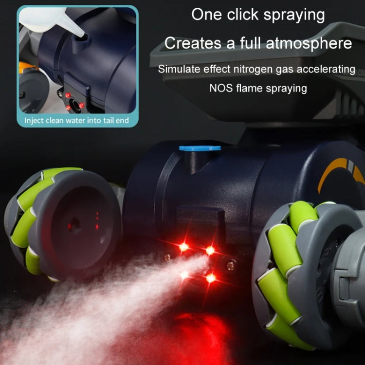 Eight Wheel Stunt Robot Dog Smart Gesture Sensor RC Kids Toy Car With Lights Music Spray Car, Style: Green Dual RC - RC Cars by buy2fix | Online Shopping UK | buy2fix