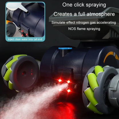 Eight Wheel Stunt Robot Dog Smart Gesture Sensor RC Kids Toy Car With Lights Music Spray Car, Style: Green Dual RC - RC Cars by buy2fix | Online Shopping UK | buy2fix