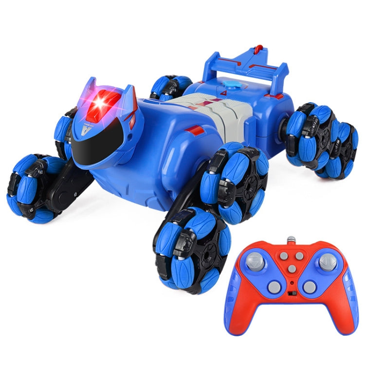 2.4G Kids Remote Control Toy Car Stunt Robot Dog Gesture Sensor Lights Music Spray Climbing Car, Color: Blue Single RC - RC Cars by buy2fix | Online Shopping UK | buy2fix