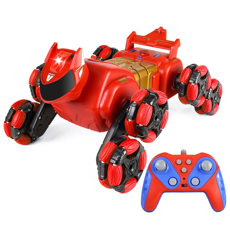 2.4G Kids Remote Control Toy Car Stunt Robot Dog Gesture Sensor Lights Music Spray Climbing Car, Color: Red Single RC - RC Cars by buy2fix | Online Shopping UK | buy2fix