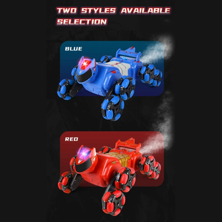 2.4G Kids Remote Control Toy Car Stunt Robot Dog Gesture Sensor Lights Music Spray Climbing Car, Color: Blue Dual RC - RC Cars by buy2fix | Online Shopping UK | buy2fix