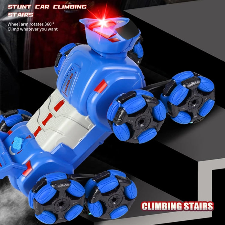 2.4G Kids Remote Control Toy Car Stunt Robot Dog Gesture Sensor Lights Music Spray Climbing Car, Color: Blue Dual RC - RC Cars by buy2fix | Online Shopping UK | buy2fix