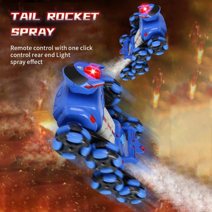 2.4G Kids Remote Control Toy Car Stunt Robot Dog Gesture Sensor Lights Music Spray Climbing Car, Color: Blue Dual RC - RC Cars by buy2fix | Online Shopping UK | buy2fix