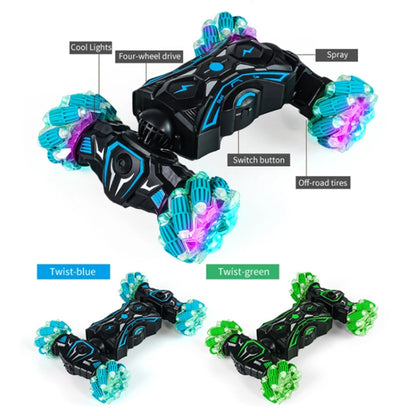 2.4G Spray RC Car Gesture Sensor Music Lights Twist Stunt Drift Car Double Side Driving Buggy Toy, Color: Handle+Watch RC Green - RC Cars by buy2fix | Online Shopping UK | buy2fix