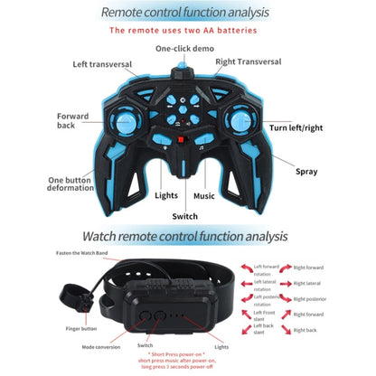 2.4G Spray RC Car Gesture Sensor Music Lights Twist Stunt Drift Car Double Side Driving Buggy Toy, Color: Handle+Watch RC Green - RC Cars by buy2fix | Online Shopping UK | buy2fix