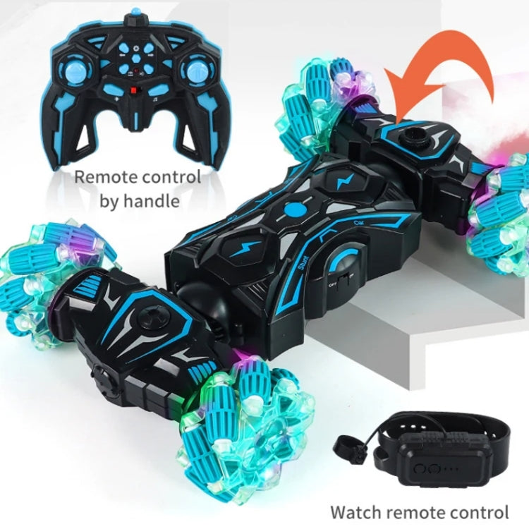 2.4G Spray RC Car Gesture Sensor Music Lights Twist Stunt Drift Car Double Side Driving Buggy Toy, Color: Handle RC Green - RC Cars by buy2fix | Online Shopping UK | buy2fix