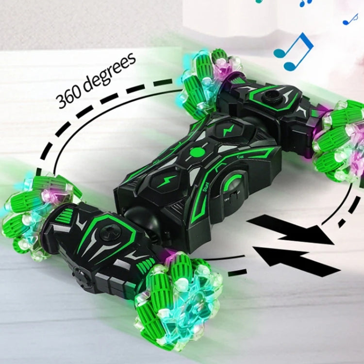 2.4G Spray RC Car Gesture Sensor Music Lights Twist Stunt Drift Car Double Side Driving Buggy Toy, Color: Handle RC Green - RC Cars by buy2fix | Online Shopping UK | buy2fix