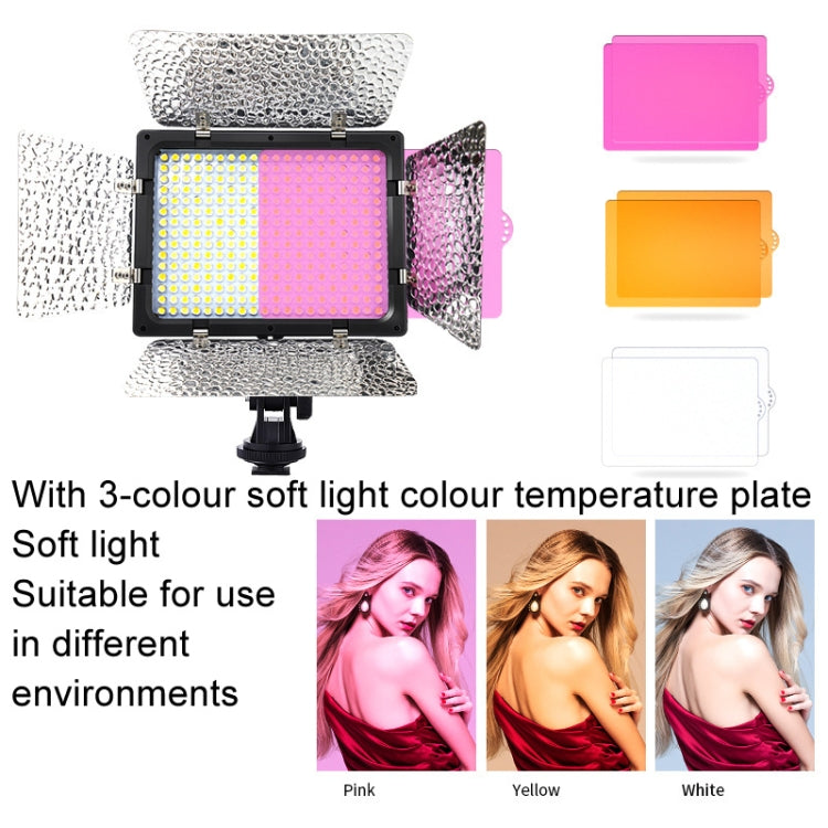 WS-300II Video Fill Light Dual Color Temperature LED Beauty Shooting Light, Spec: Single Lamp+EU Plug Adapter -  by buy2fix | Online Shopping UK | buy2fix