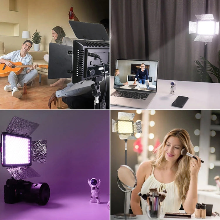 WS-300II Video Fill Light Dual Color Temperature LED Beauty Shooting Light, Spec: Single Lamp+EU Plug Adapter -  by buy2fix | Online Shopping UK | buy2fix