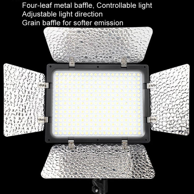 WS-300II Video Fill Light Dual Color Temperature LED Beauty Shooting Light, Spec: Single Lamp+EU Plug Adapter -  by buy2fix | Online Shopping UK | buy2fix