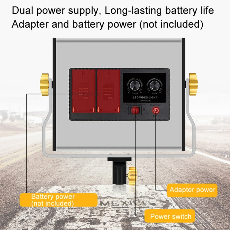 Photography Live LED Fill Light Film And Television Shooting Portrait Soft Video Lighting, Spec: W660 Lamp+US Plug Adapter -  by buy2fix | Online Shopping UK | buy2fix