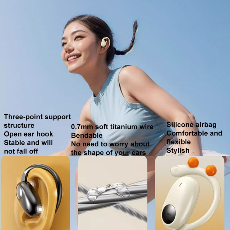 Wireless Hanging Ear Bluetooth Earphone Bone Conduction No In-Ear Open Sports Earphones(White) - Bluetooth Earphone by buy2fix | Online Shopping UK | buy2fix