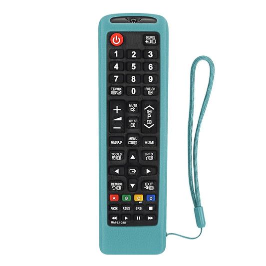 For Samsung BN59-01199F / AK59-00172A / BN59-01175C Remote Control Silicone Protective Cover(Fluorescent Blue) - Remote Control Covers by buy2fix | Online Shopping UK | buy2fix