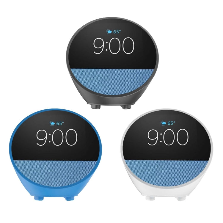 For Amazon Echo Spot (2024 Release) Silicone Cover Protective Case(Gray White) - Protective Case by buy2fix | Online Shopping UK | buy2fix