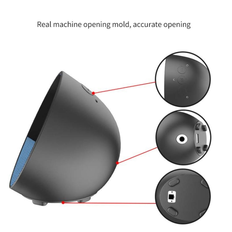 For Amazon Echo Spot (2024 Release) Silicone Cover Protective Case(Gray White) - Protective Case by buy2fix | Online Shopping UK | buy2fix