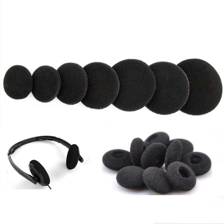 10pcs Sponge Ear Pads For Headphones Replacement Cushions 50mm - Earmuff & Pad by buy2fix | Online Shopping UK | buy2fix