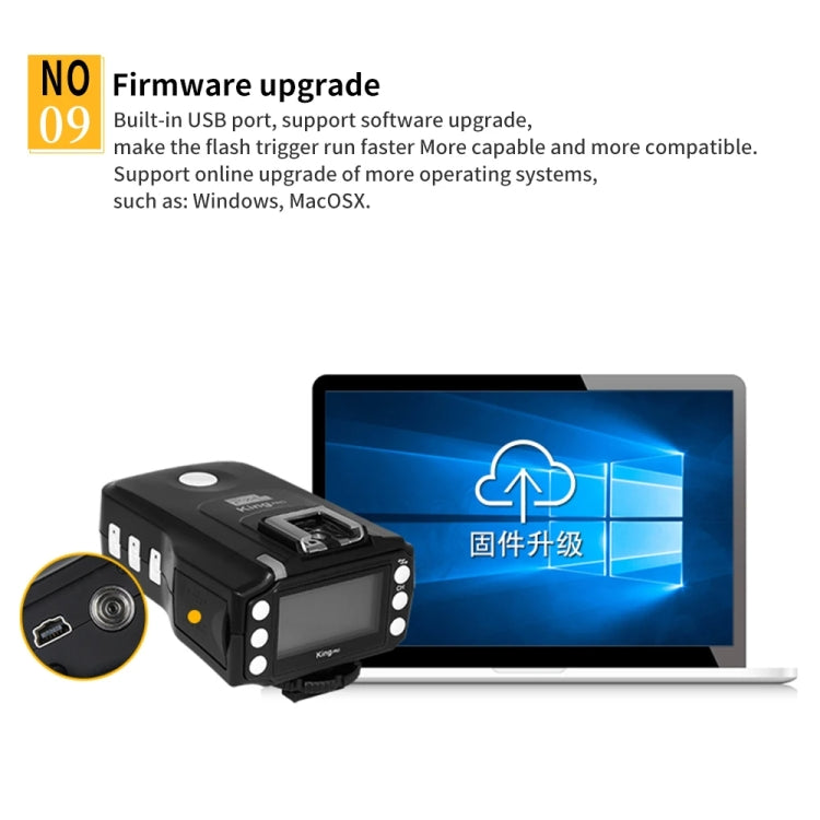 For Nikon Pixel King Pro Camera Wireless Radio Flash TTL Transmitter and Receiver - Wireless Flash Trigger by Pixel | Online Shopping UK | buy2fix