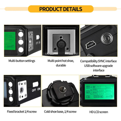 For Nikon Pixel King Pro Camera Wireless Radio Flash TTL Transmitter and Receiver - Wireless Flash Trigger by Pixel | Online Shopping UK | buy2fix