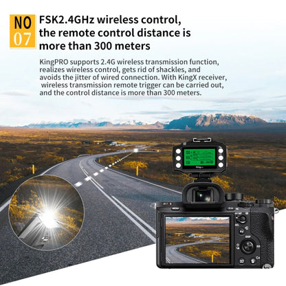For Nikon Pixel King Pro Camera Wireless Radio Flash TTL Transmitter and Receiver - Wireless Flash Trigger by Pixel | Online Shopping UK | buy2fix