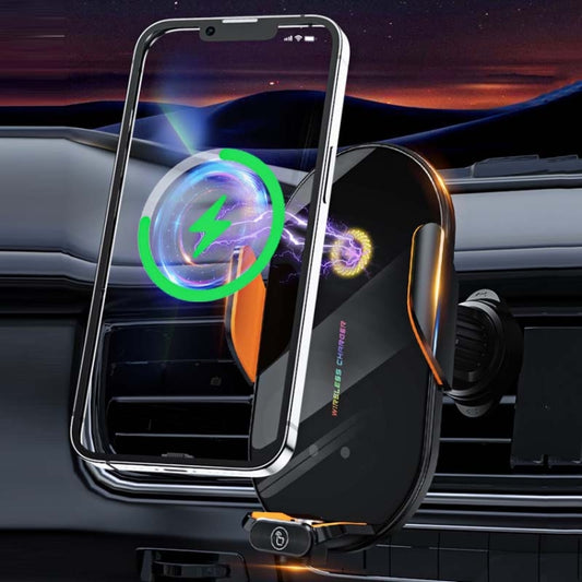 C3 Car Infrared Sensor Auto Opening And Closing Wireless Charging Cell Phone Holder(Black) by buy2fix
