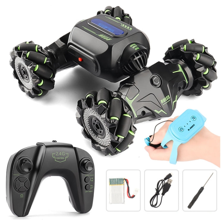 Children RC Car Toy Lights Electric Gesture Sensor Remote Control Twisting Stunt Car, Color: Green Dual RC(1:12) - RC Cars by buy2fix | Online Shopping UK | buy2fix
